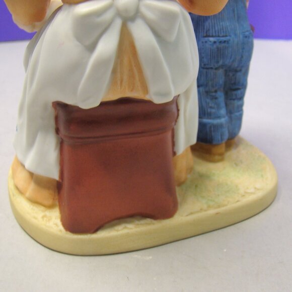VTG 1985 Homco Home Interiors Denim Days Danny's Mom Bisque Figurine w/Tag 1511 - Picture 10 of 16